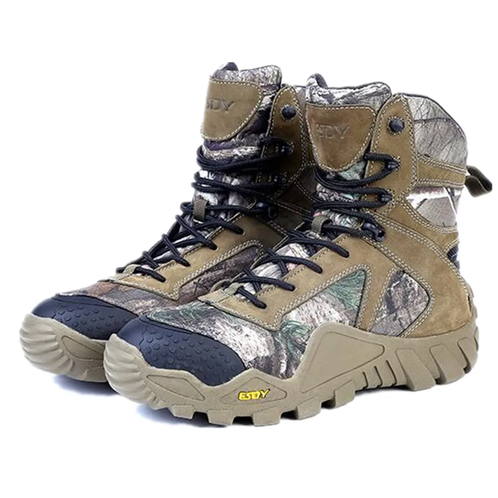 

Outdoor Men's Hunting Fishing Tree Bionic Camouflage Boots Shoes Hiking Climbing Anti-Slip Shoes Autumn Winter Themal Boots
