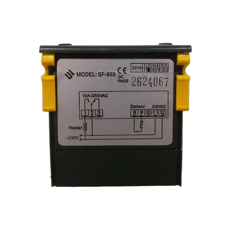 Imagem -05 - Termostato Impermeável Controlador de Temperatura de Exibição Digital de Aquecimento Inteligente com Transformador Embutido Sf803l