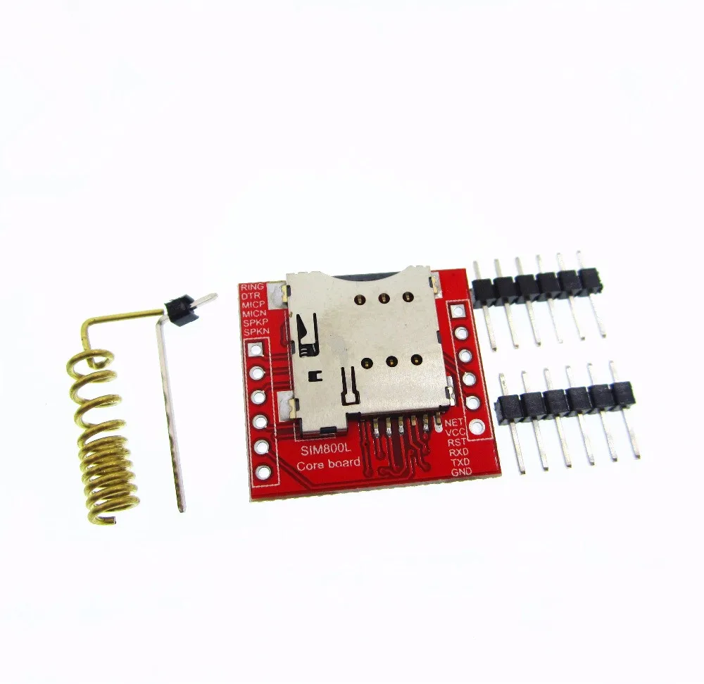 5pcs/lot Smallest SIM800L GPRS GSM Module MicroSIM Card Core BOard Quad-band TTL Serial Port （made in china）