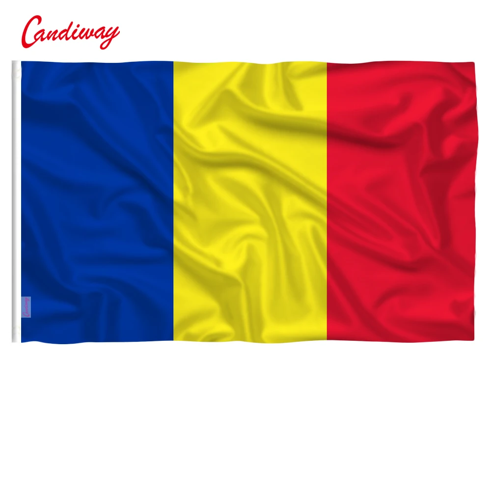 90 x 150cm Romania Flag Europe National Flag All Over The World hot sell goods Banner brass metal holes  NN056