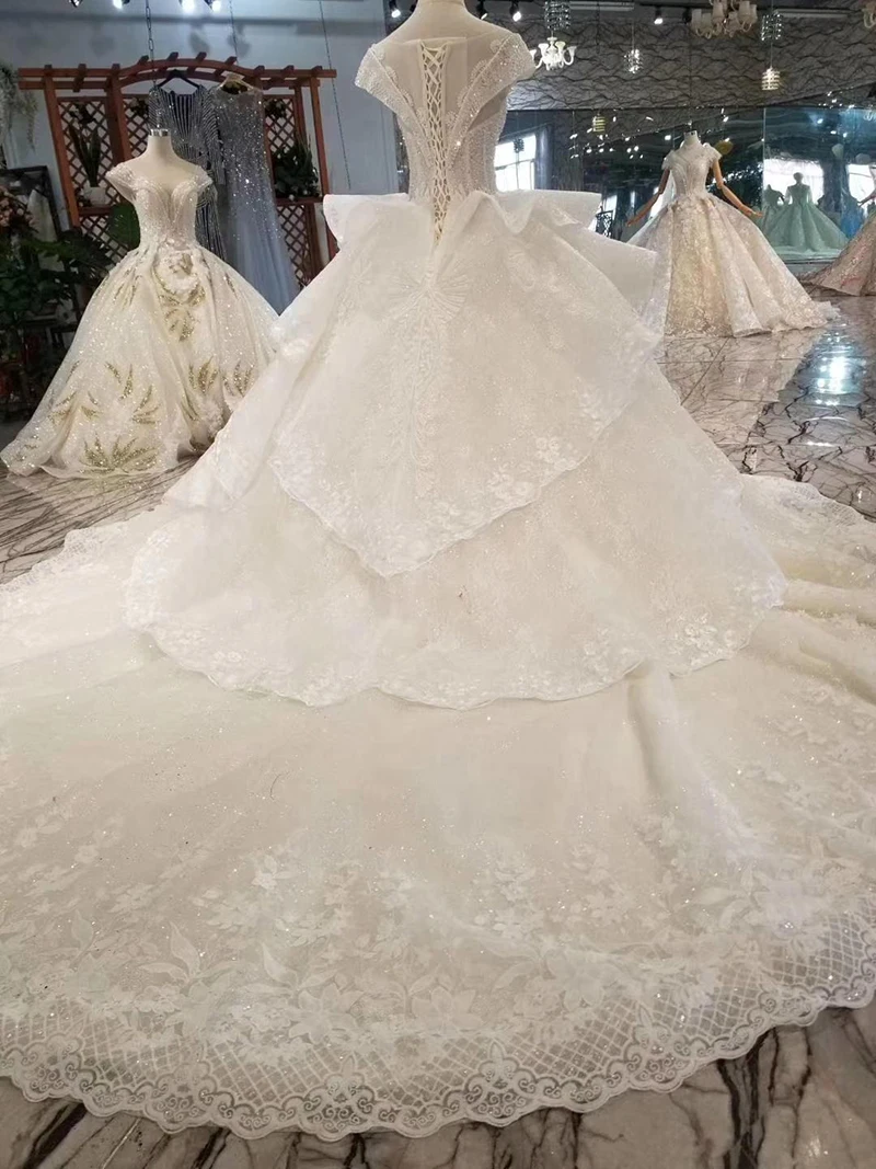 Robe de mariée de luxe en Tulle, détail fleurs et perles, à personnaliser, modèle 100%, LO09, 2021