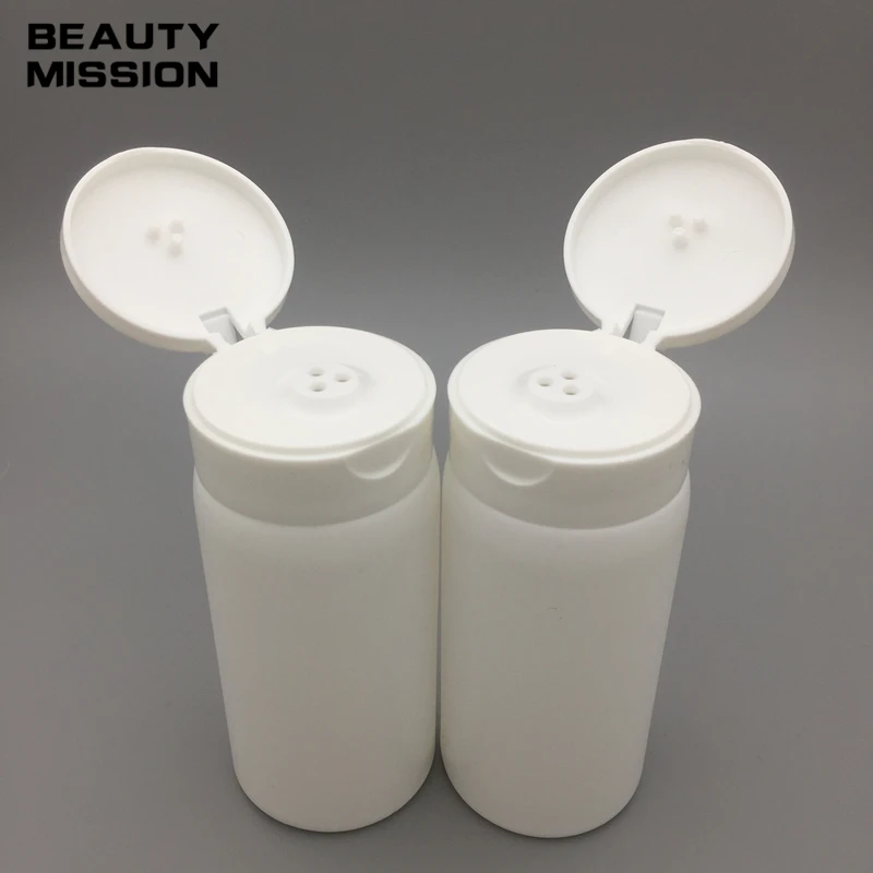 white 80g talcum powder bottles 50 pcs/lot Sifter Bottle 80ml Portable baby talcum powder empty bottle