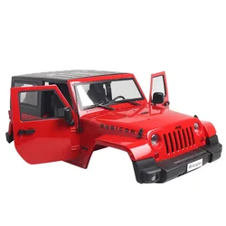 1:10 RC Auto Corpo Borsette Jeep Wrangler Rubicon Per 1/10 RC Crawler Auto Assiale SCX10 270 millimetri Interasse Copertura Del Motore griglia di parte