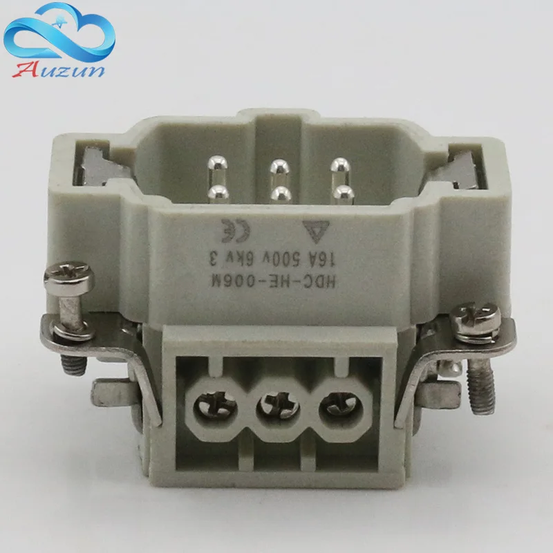 6 core Heavy duty connector HDC-HE-06 The male connector and the female connector 16A500V Aviation plug core