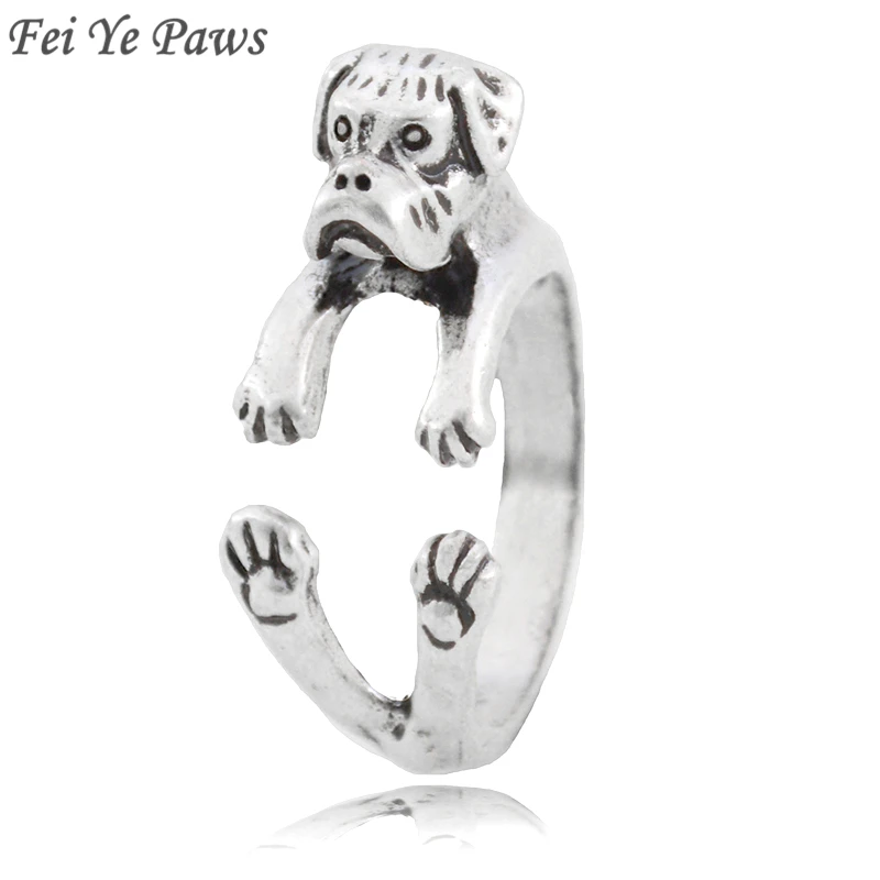 

Античное серебристое кольцо Fei Ye Paw Boho для женщин, уникальное кольцо с животными, мужские ювелирные изделия, Прямая поставка