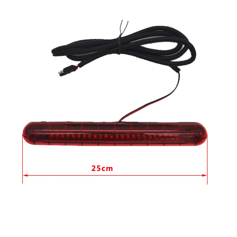 YSY Car styling!! Universal Car SUV Auto 12V 24 LED Red Car Rear Windscreen High Mount Stop Lamp Third 3RD Tail Brake Light