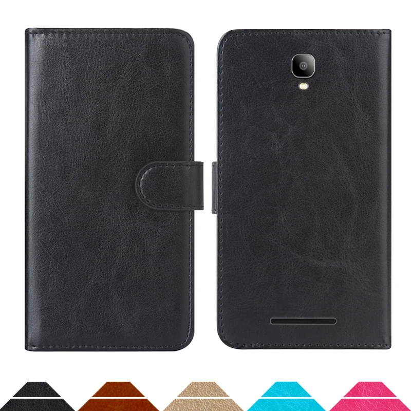 Luxury Wallet Case For Fly Champ (FS529) PU Leather Retro Flip Cover Magnetic Fashion Cases Strap