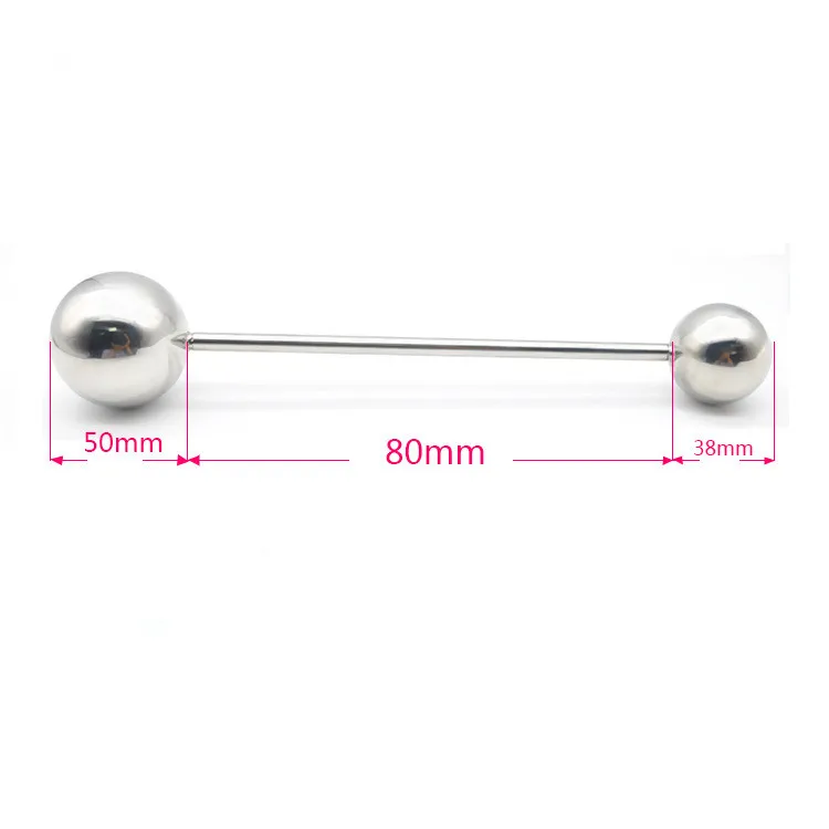 38/50/63mm for choose large stainless steel metal anal beads butt plug insert G spot masturbator dildo sex toy for men women