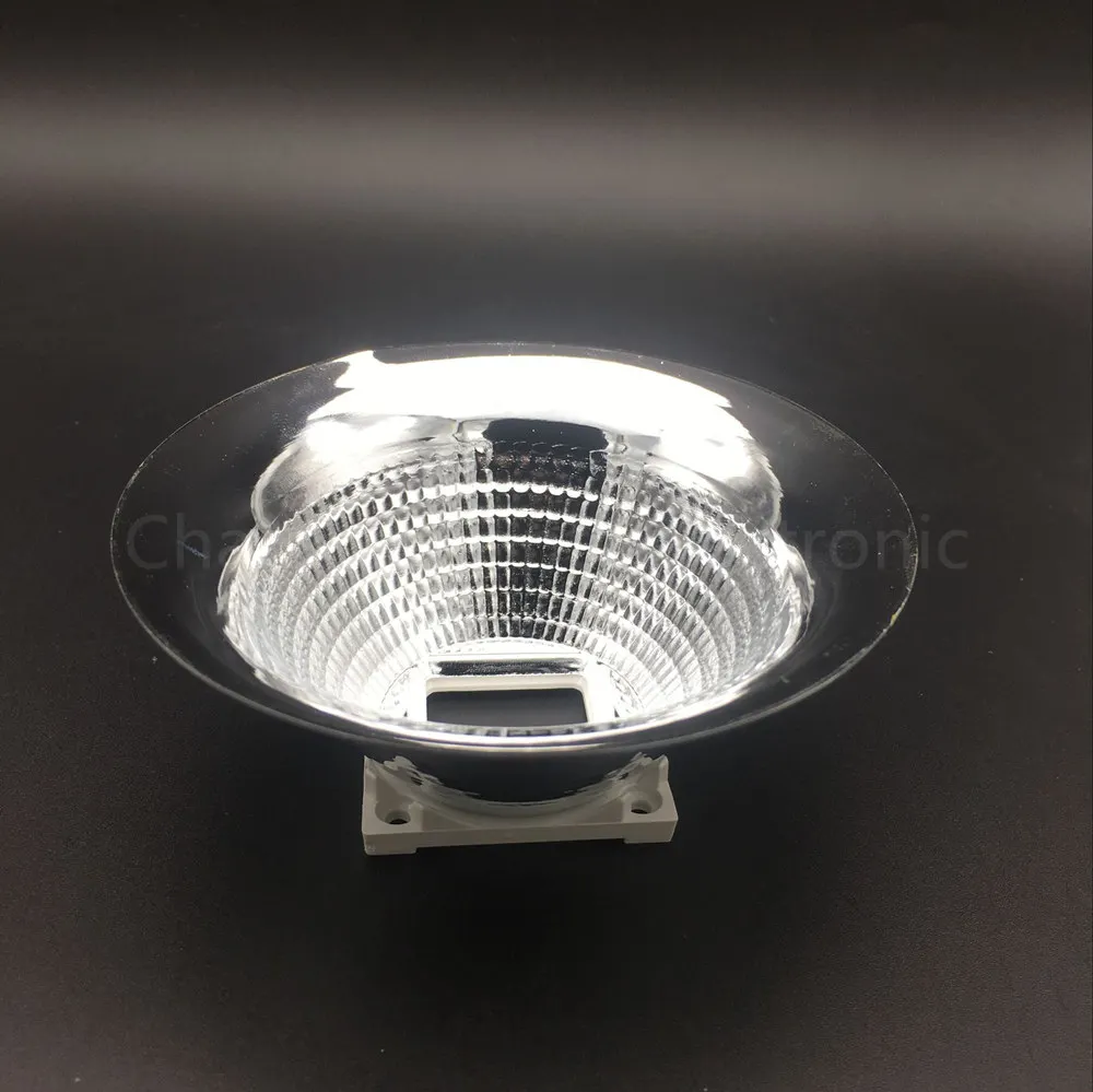 10pcs 89MM 98MM 100MM Diameter Aluminum Led Lamp Reflector Cup Bowl Case For 20W - 100W 25X25MM High Power Led Emitter Spotlight