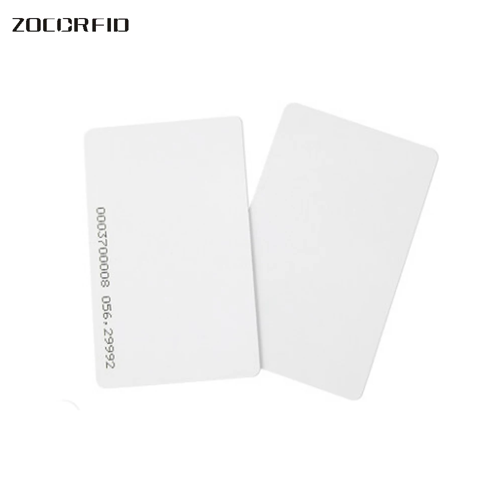 100pcs/Lot TK(EM)4100 ID CARD Reaction  125KHZ RFIDBlank Card Fit For Access Control Time Attendance