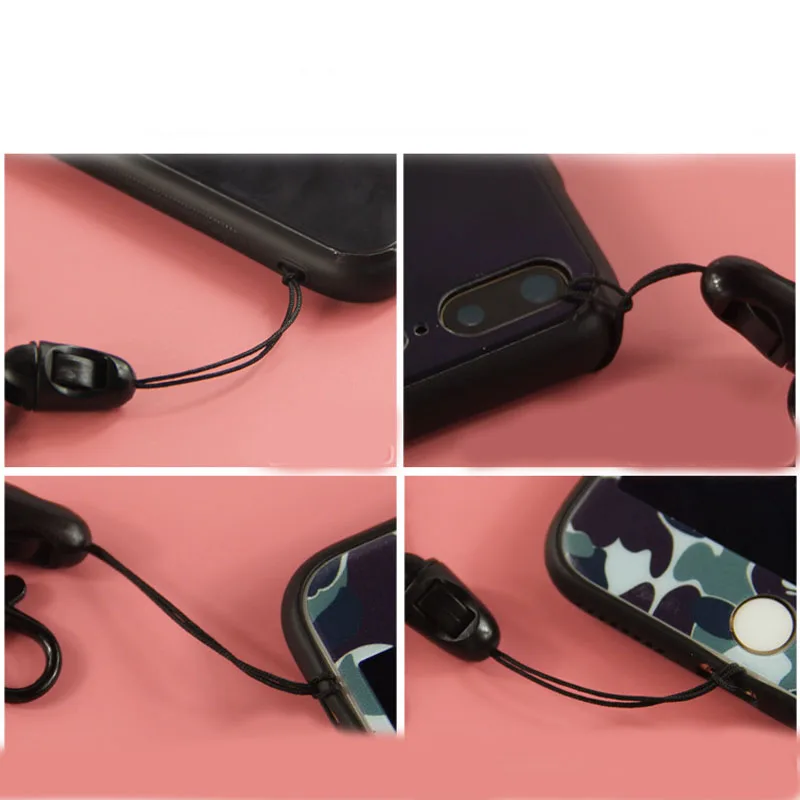 10pcs/lot Cell Phone Lanyard Cords Phone Strap Black Mobile Decoration Straps for Wrist Key Bag USB Flash Disk Mp3 Mp4