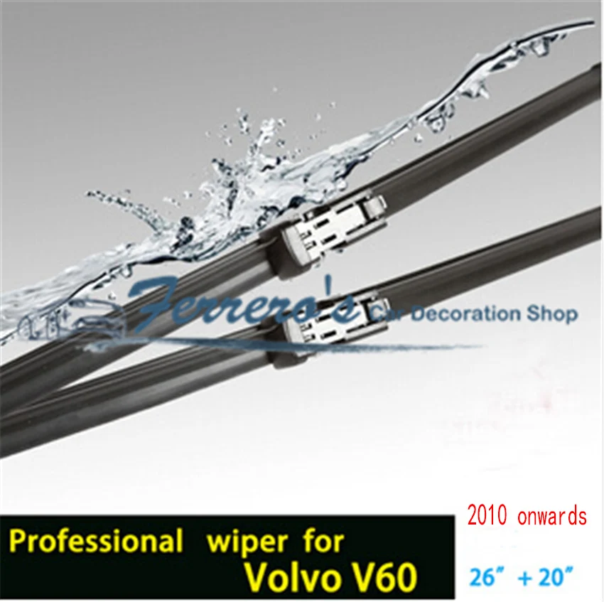 2pcs/Lot Car Styling Wiper Blades For 2010-2017 Volvo V60 MK1 26