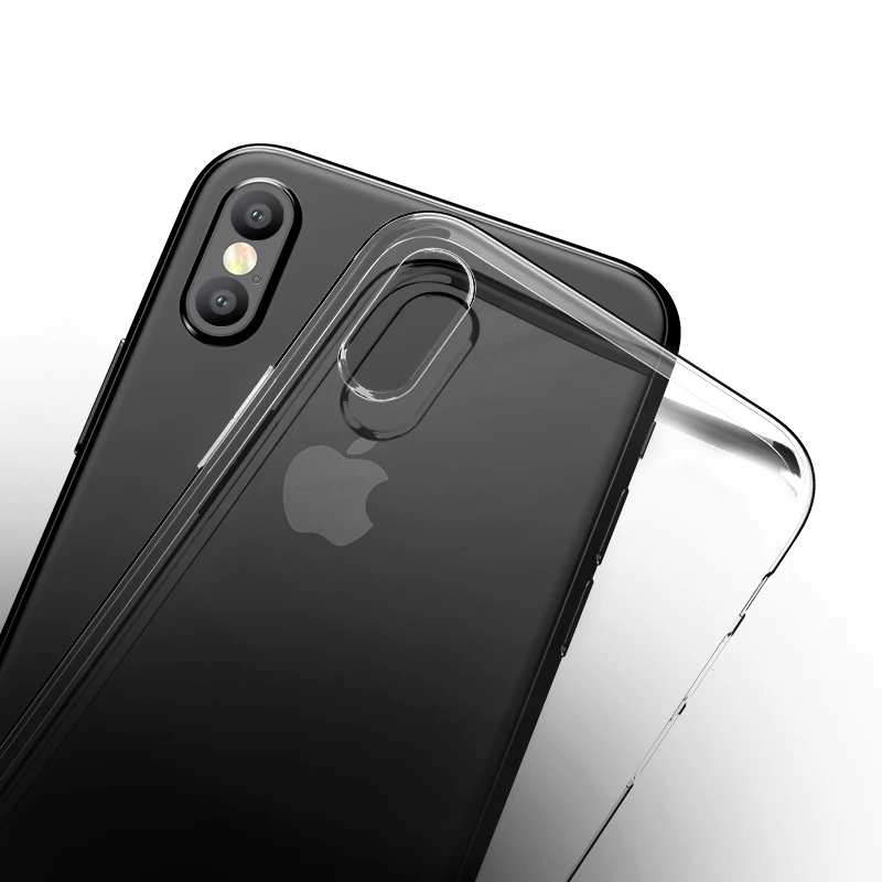 Luxury TPU Phone Case for iPhone X XR XS 11 12 13 Mini 14 15 Pro MAX SE 6 6S 7 8 Plus Ultra Thin Soft Transparent Silicone Cover