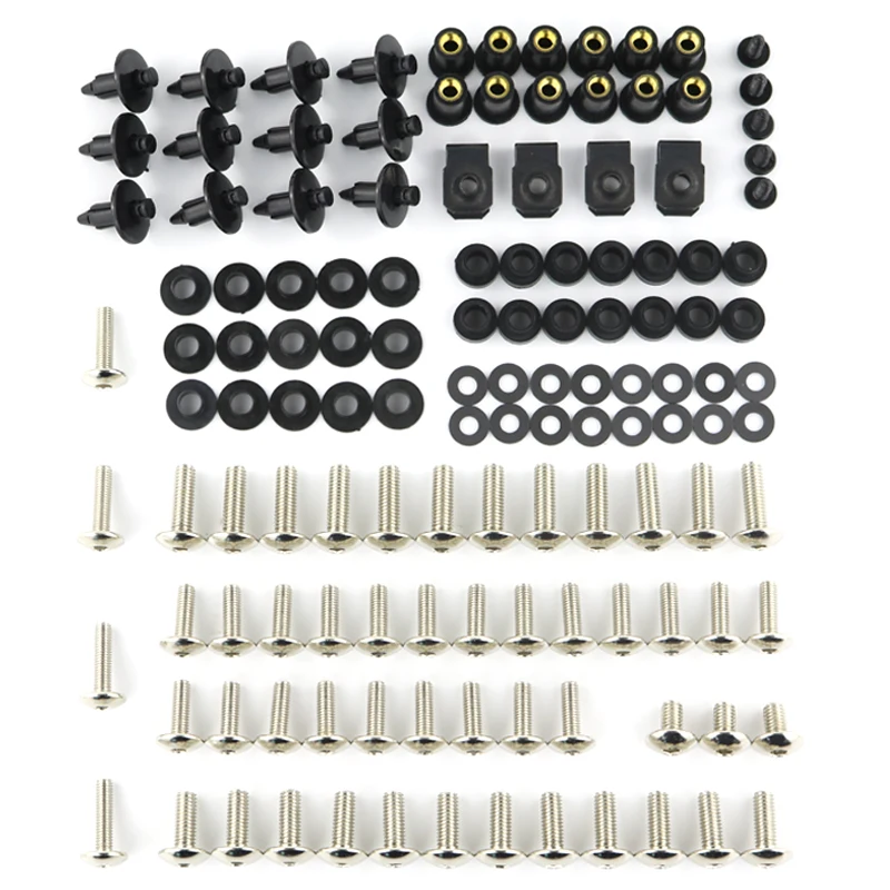 

Fit For Honda CBR150R CBR250RR CBR300R CBR400R CBR500R CBR650F Motorcycle Complete Full Fairing Bolts Kit Clips Nut Steel