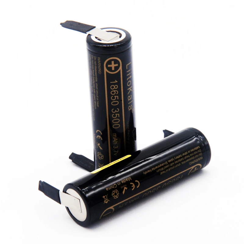 LiitoKala Lii-35A-N 3.7V 3500mAh 10A Discharging Rechargeable Batteries 18650 Battery/UAV+nickel