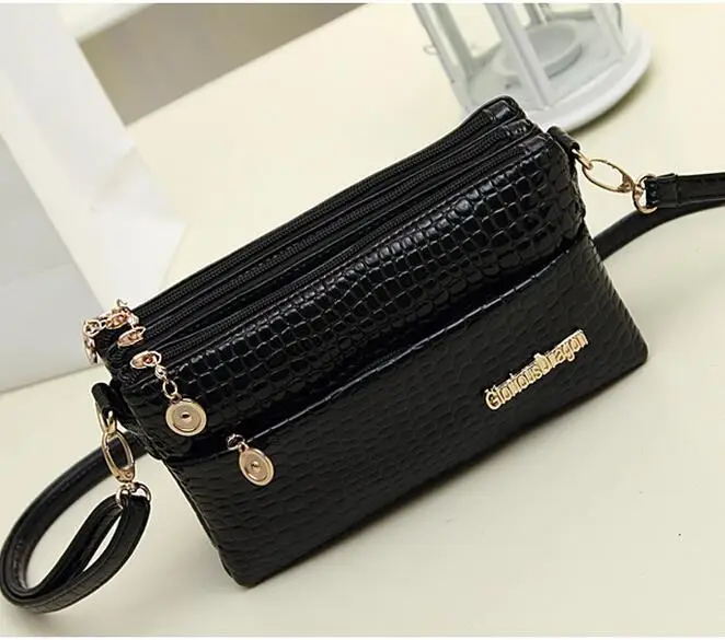 New Production 7 Color Women Messenger Bag Fashion Women Handbag Women Clutch Wallet PU Leather Bag