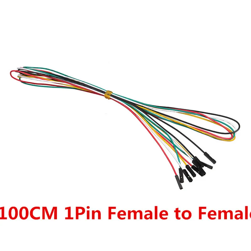 1M Breadboard Jumper Wires 20pcs/lot 1pin 100cm M-M M-F F-F 2.54mm DuPont Cable Line for Electronic DIY Experiment