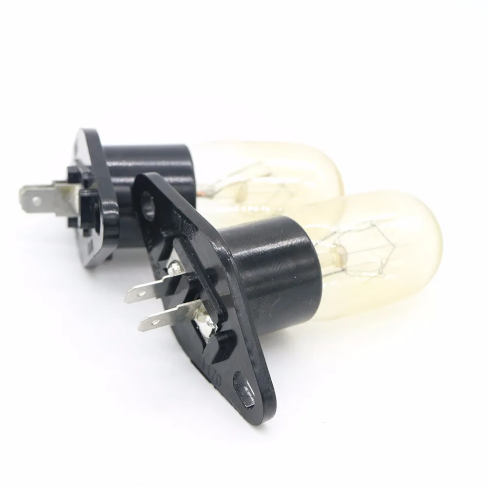 2 개/몫 전자 레인지 냉장고 전구 예비 수리 부품 액세서리 lg galanz midea samsung 용 230 v 20 w 램프 교체