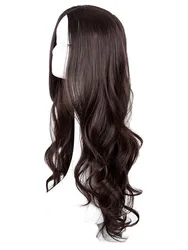 Long Curly Wig Fei-Show Synthetic Heat Resistant Middle Part Line Carnival Hair Costume Cos-play Halloween Party Salon Hairpiece