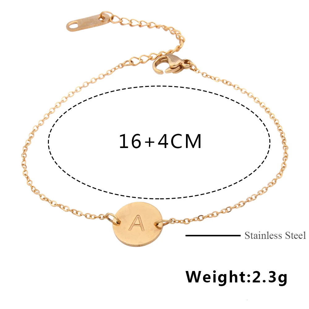 ZUUZ Letter R id bracelets bangles child jewelry accessories charm  best couple friendship bracelet chain link bracelet