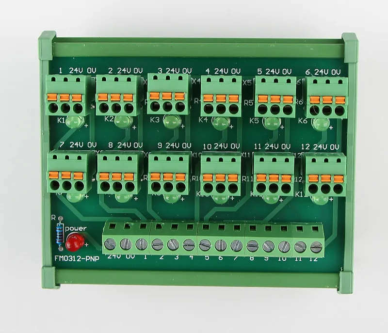 PLC 12-channel 2-wire 3-wire NPN Input Spring Connection IO Photoelectric Proximity Switch Sensor Terminal