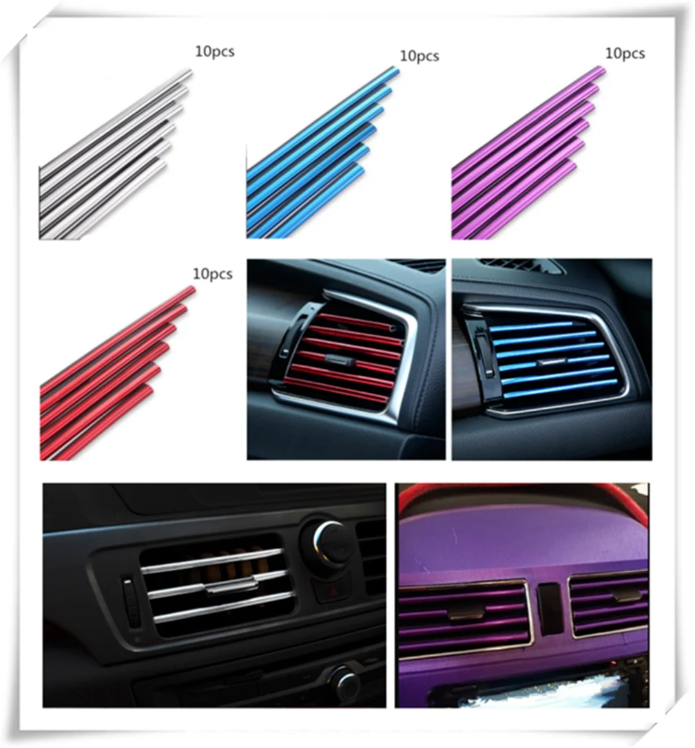 car parts air conditioning outlet decorative strip clip modified personality for Porsche Macan Cayenne 911 Panamera Mission