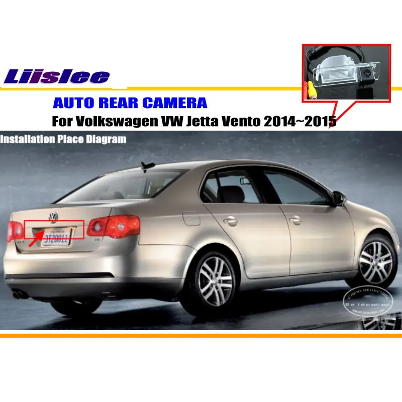 สําหรับ Volkswagen VW Jetta Vento 2014 2015 รถกระจกมองหลังด้านหลังกล้องสํารองที่จอดรถอัตโนมัติ HD CCD CAM ชุดอุปกรณ์เสริม