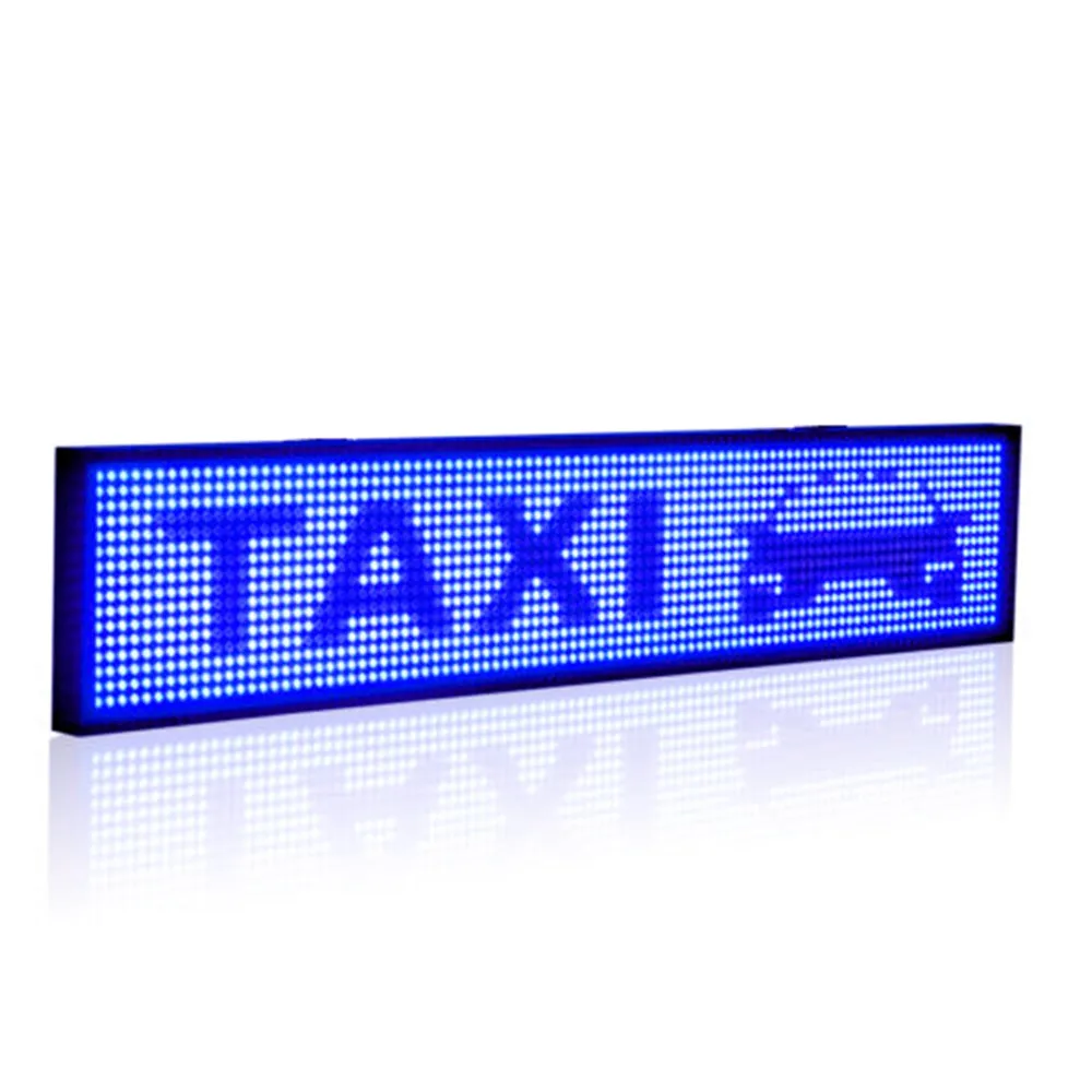 50CM/19.7Inch SMD P5WiFi Led Sign Module Programmable Scrolling Message LED Display Board with Metal Chain,Indoor Semi Outdoor