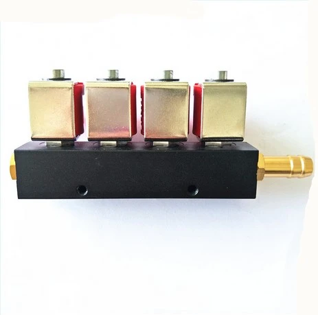 LPG/CNG Injection Rail for 3ohm  4 Cylinder for Multipoint Sequential Injection Systems  Common Injector Rail and accessories
