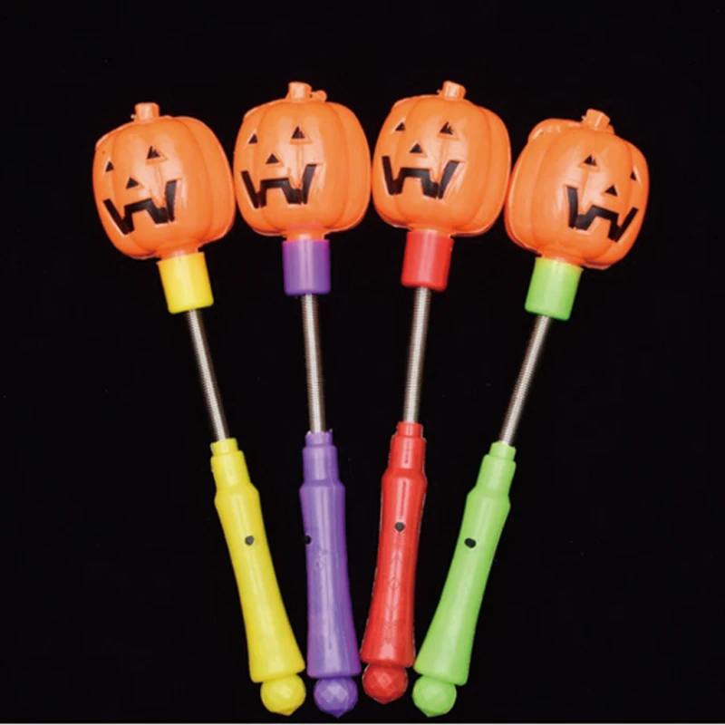 LED Colorful Concert Party Club Cheer Glow Sticks for Concert Christmas Party Accessories Halloween props pumpkin flash stick