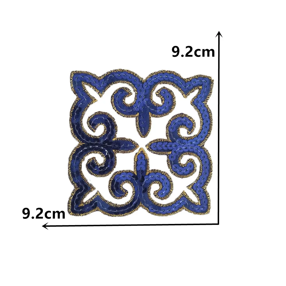 New Products DIY Sequins Sewing Apparel Fabric Embroidery Iron Patch Applique Badge Sticker Clothing Decoration Accessories