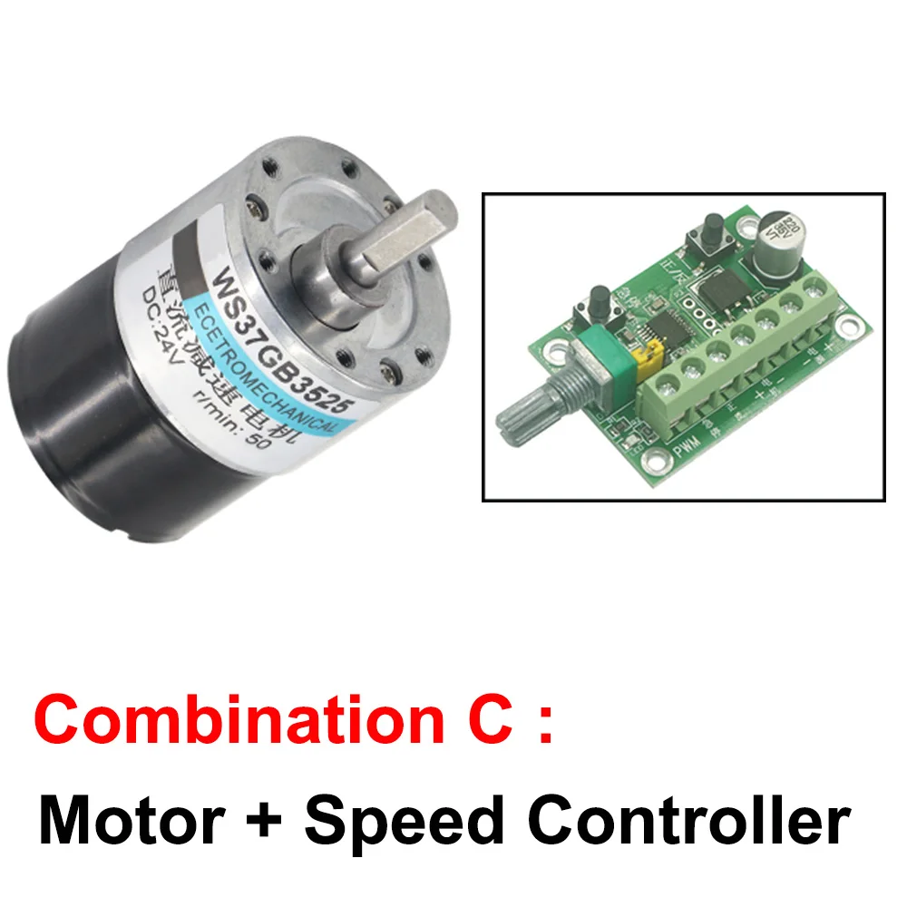 Long Life Brushless DC Gear Motor High Torque 12V 24V Slow Low Speed 5-600RPM BLDC Motors In DC Motor Reversed Adjustable Speed