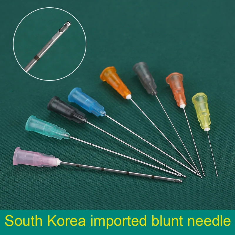 Blunt needle Needle Tips 21G/22G/23G/25G/27G/30G Plain Ends Notched Endo needle tip Syringe 50pcs