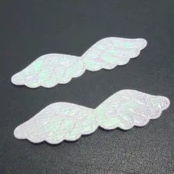 HOT 100pcs AB pretty Angel wings Appliques /diy Wedding decoration craft A122*2