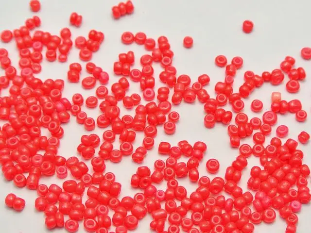 5000 Neon Color Glass Opaque Seed Beads 2mm (10/0) + Storage Box Pick your Color