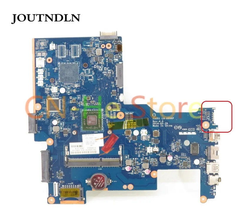 Original FOR HP Pavilion 15-G Laptop Motherboard 764267-501 LA-A996P ZSO51 DDR3 Integrated Graphics W/ FOR E1-6010 CPU