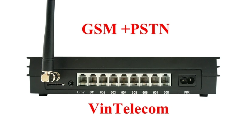 MS108-GSM VinTelecom PBX Telephone Exchange/ Wireless PABX System With 1 PH206 Main/Office Operator Phone