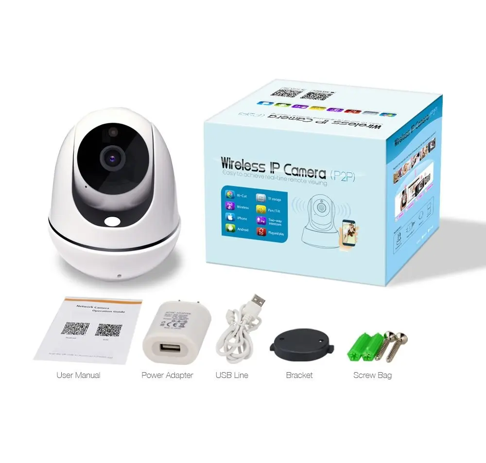 2MP 1080P WIFI Remote Control IP Camera Baby Monitor