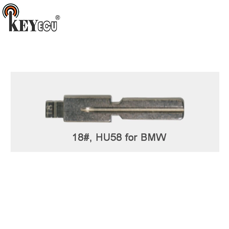 

KEYECU 25x KEYDIY Universal Remotes Flip Key Blade 18#, HU58 for BMW