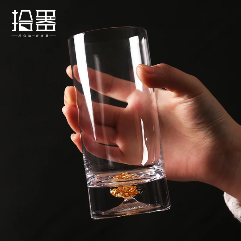 Novelty 300ml Heat Resistant Clear Glass Espresso Coffee Mug Lemon Mug Transparent Tea Cup Wine Beer Glass Drinkware Unique Gift