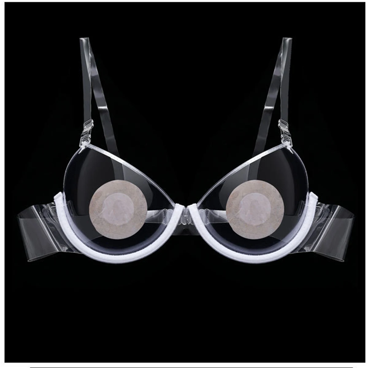 Sexy Clear Bra Women Soft Cup Thermoplastic Polyurethane Bralet Invisible Bra With Shoulder Strap Transparent Bralette Lady