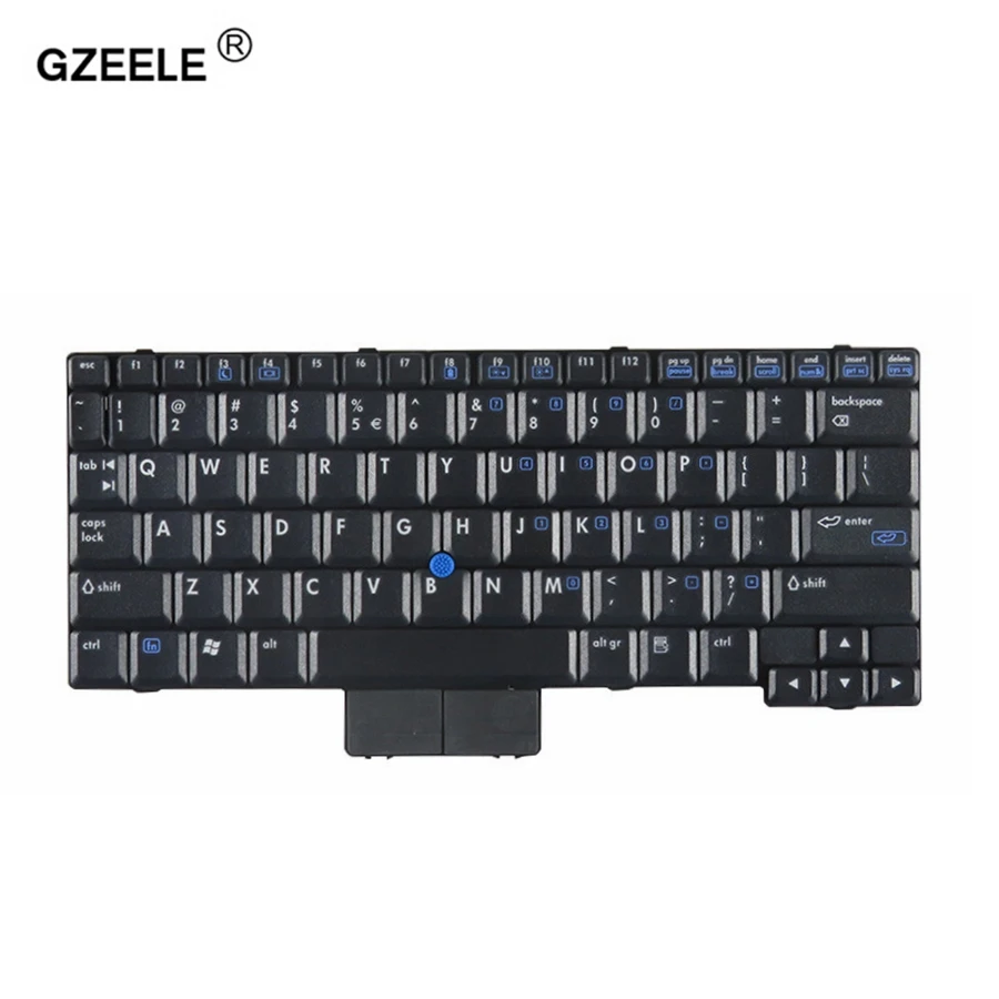 GZEELE US Laptop Keyboard For HP Compaq NC2400 NC2410 with Point sticker Black US version - 412782-001 AE0T1TPU117