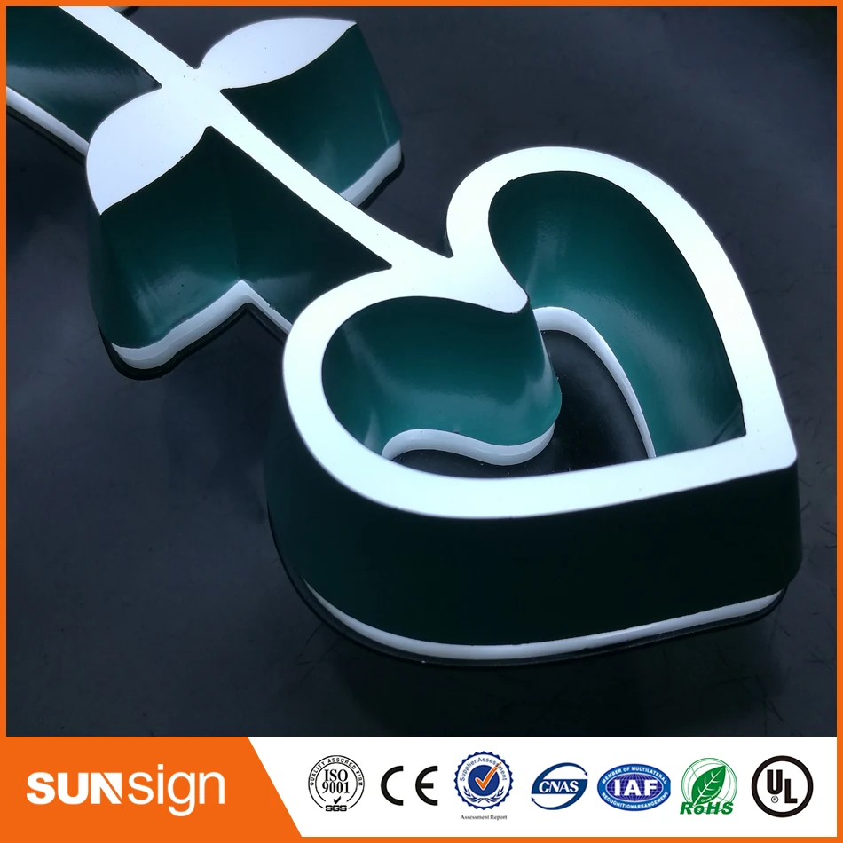 wholesale top quality store sign acrylic LED letters signage 3D advertising letters PMMA storefront