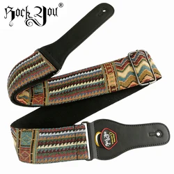 New High Quality Cotton Guitar Strap Acoustic Guitar Strap Electric Bass Guitar Strap Adjustable Length Widen 6.2 Cm