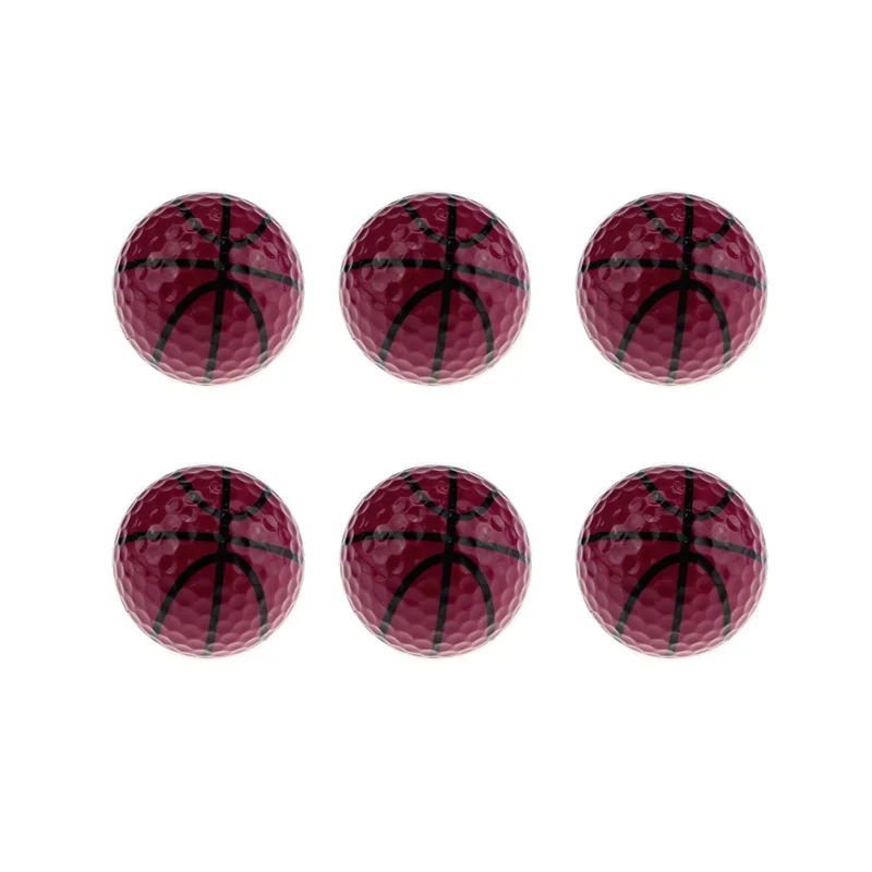 Crestgolf 6 pçs por pacote novidade esportes prática bolas de golfe ballen duas camadas pelotas sortidas bola de golfe driving range bola