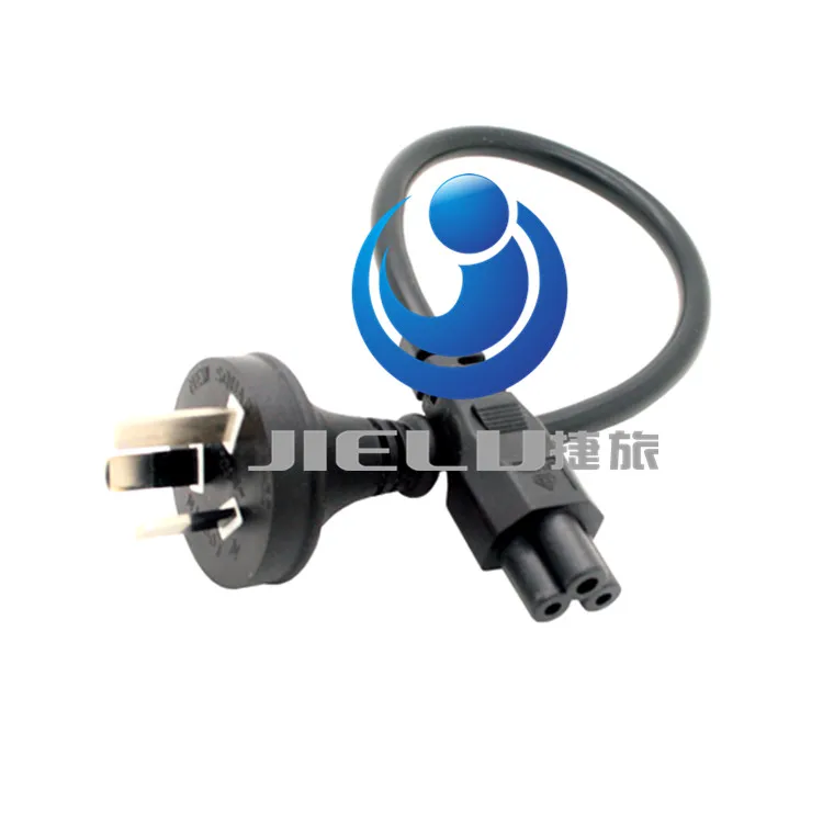 Australia right angled plug to IEC 320 C5 3pin Micky power lead cable 30cm,