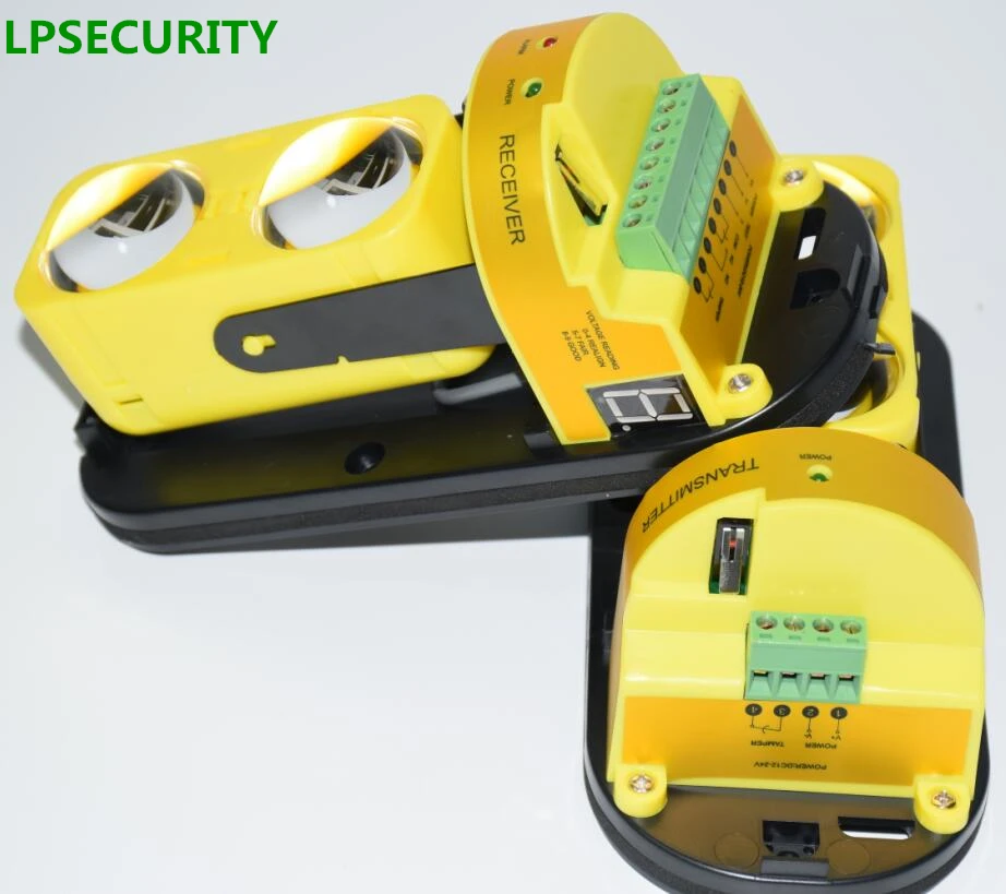 2 beam 30 to 100m LED alignment Active Infrared Beam Sensor Barrier Detector alarm perimeter protection