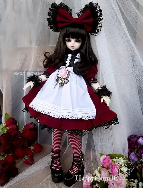 

1/4 scale BJD Noble lolita Maid Dress set for SD clothing BJD doll accessories,Not included doll,shoes,wig and other 18D1269