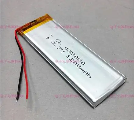 New 3.7V polymer lithium ion battery 433080 403080 MP3 GPS navigation mobile phone battery Rechargeable Li-ion Batteries