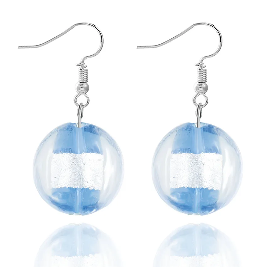 Qianbei promot Handmade Women\'s Cute Romantic Elegant Classic Dangle Murano Glass Earrings HOT